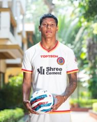 Dutch defensive midfielder Darren Sidoel in SCEB's new away jersey. Image courtesy - SCEB